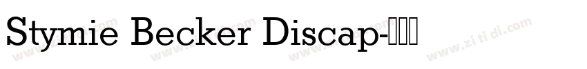 Stymie Becker Discap字体转换
